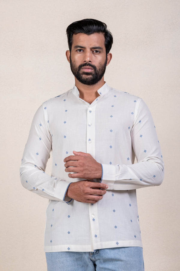 White Jaamdani Shirt