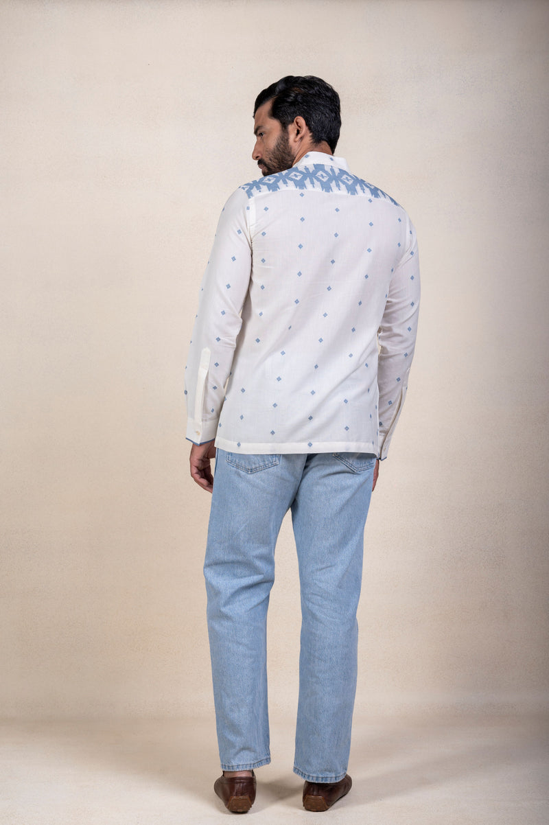 White Jaamdani Shirt