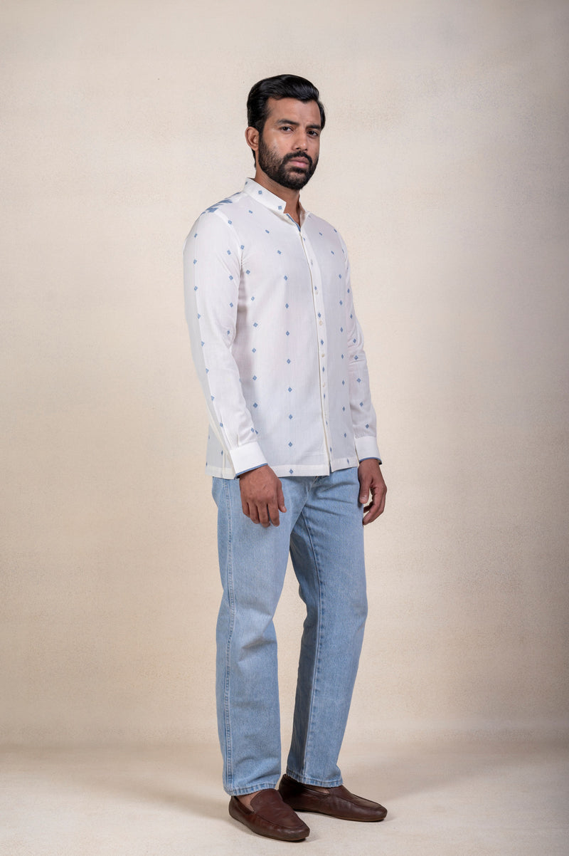 White Jaamdani Shirt