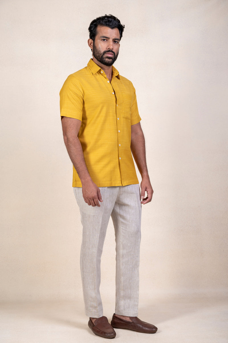 Yellow Kaatha Shirt