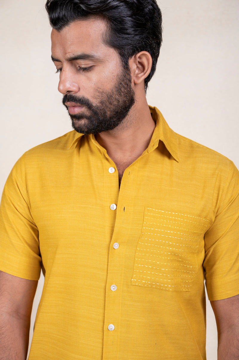 Yellow Kaatha Shirt