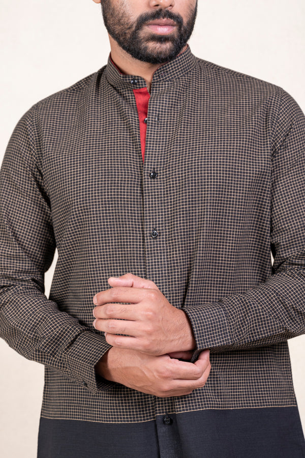 Black Checks Shirt