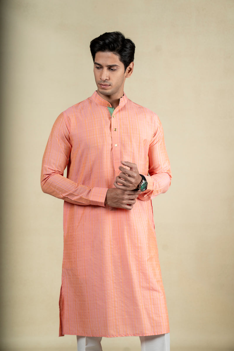 Light Peach Kurta
