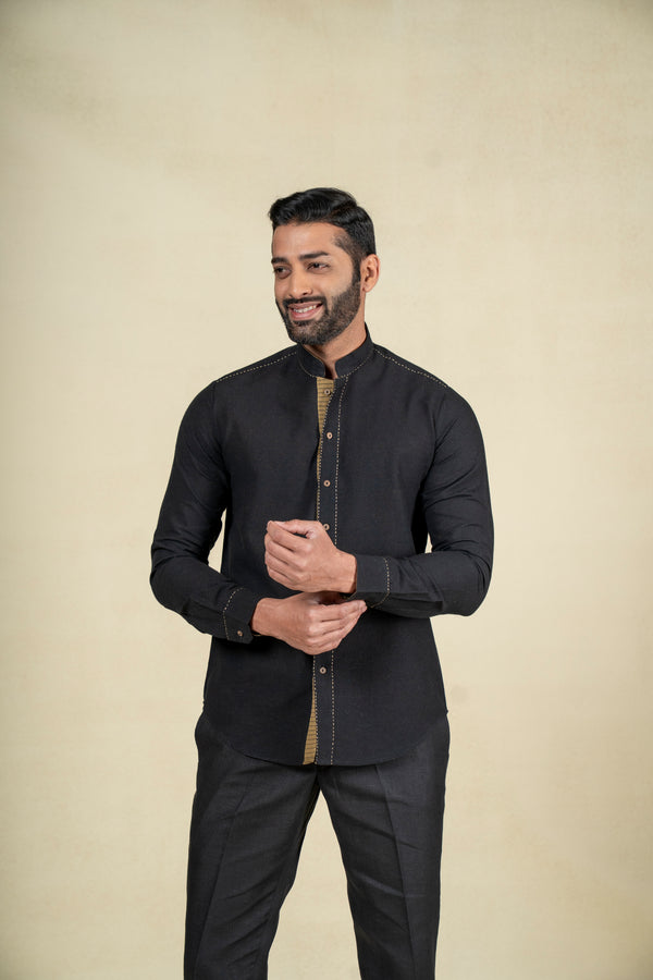 Black Stitch Shirt