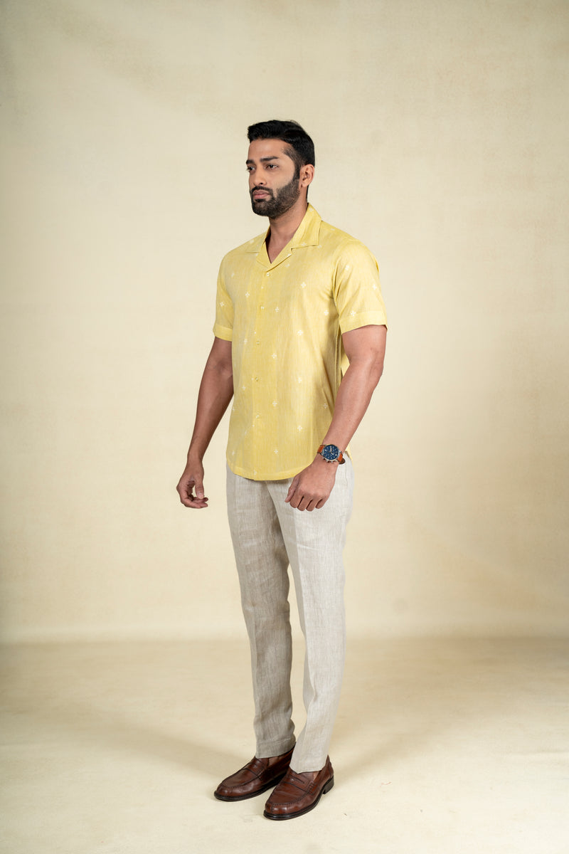 Yellow Motif Shirt