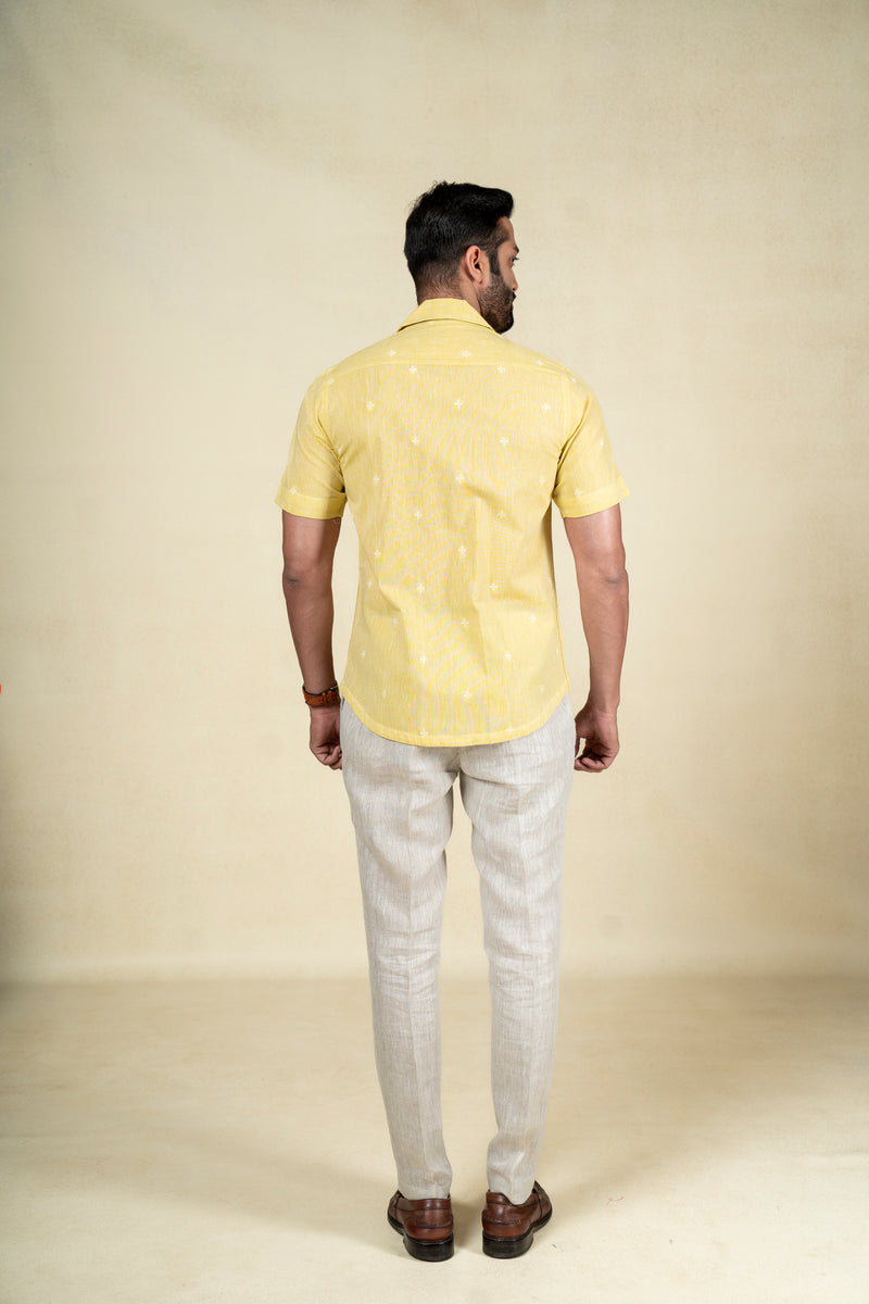Yellow Motif Shirt