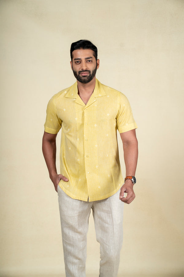 Yellow Motif Shirt