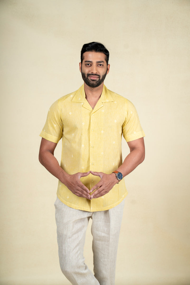 Yellow Motif Shirt