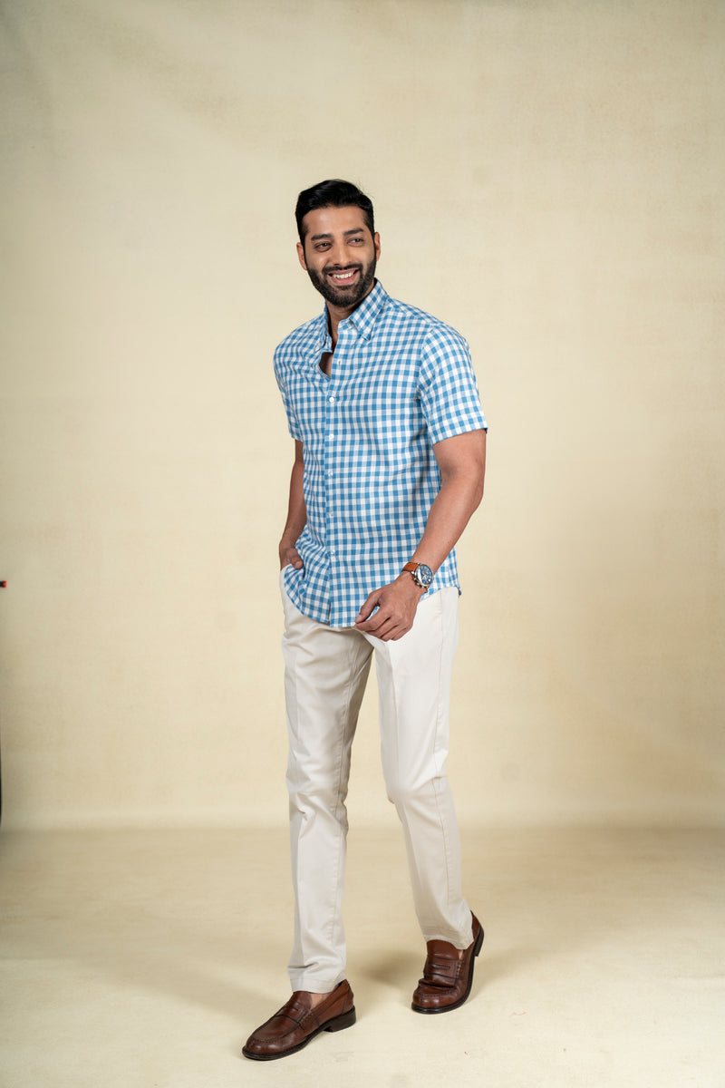 Blue Big Checks Shirt