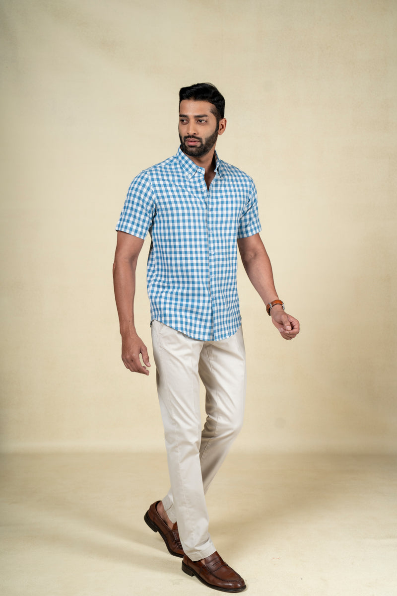 Blue Big Checks Shirt