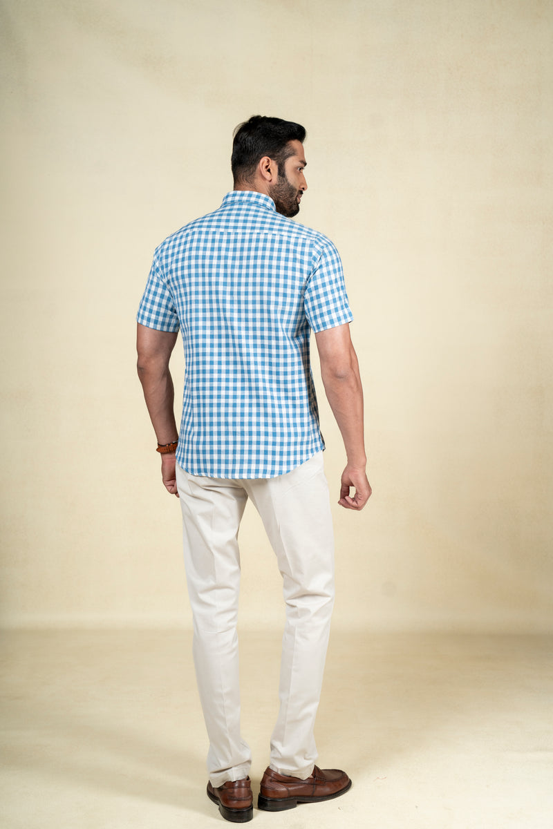 Blue Big Checks Shirt