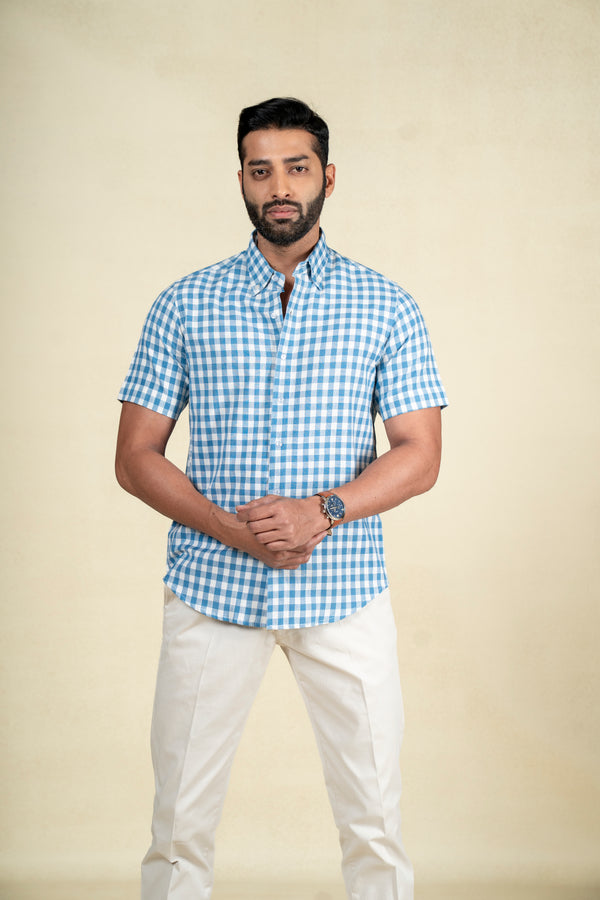 Blue Big Checks Shirt