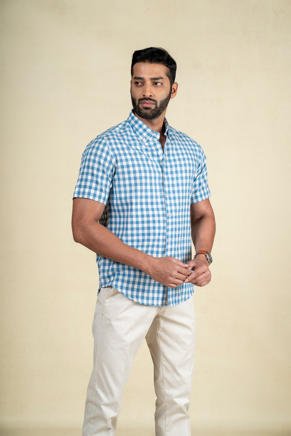 Blue Big Checks Shirt
