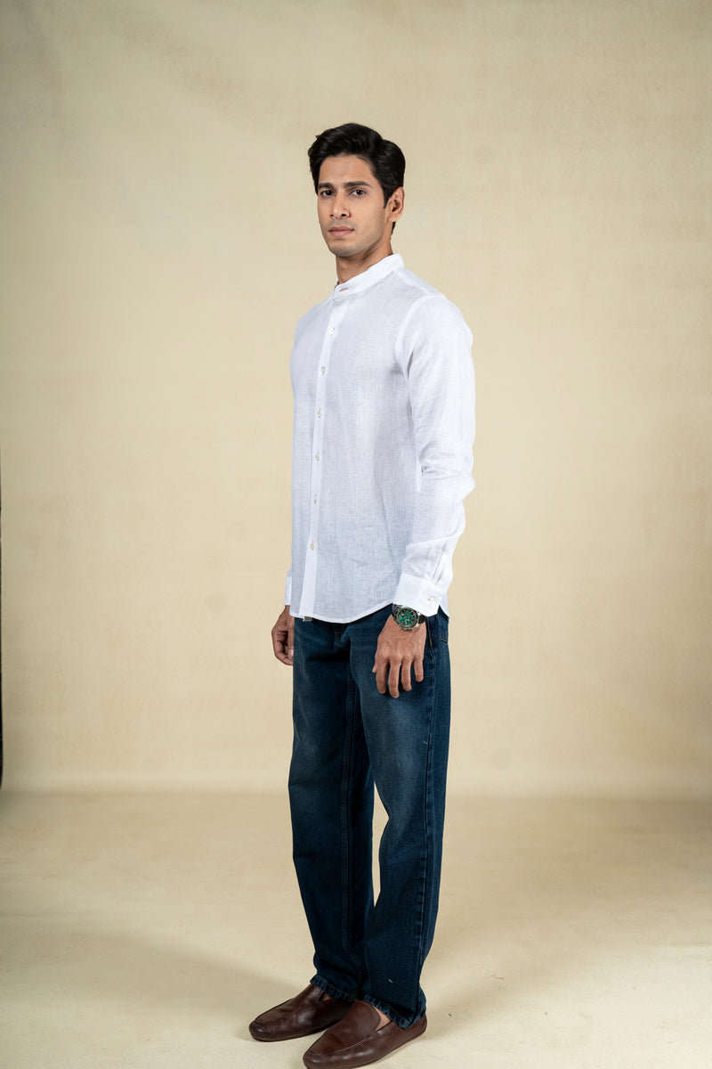 White Linen Shirt