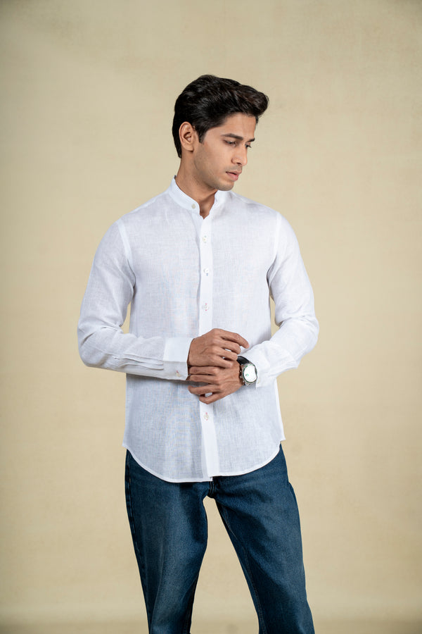White Linen Shirt