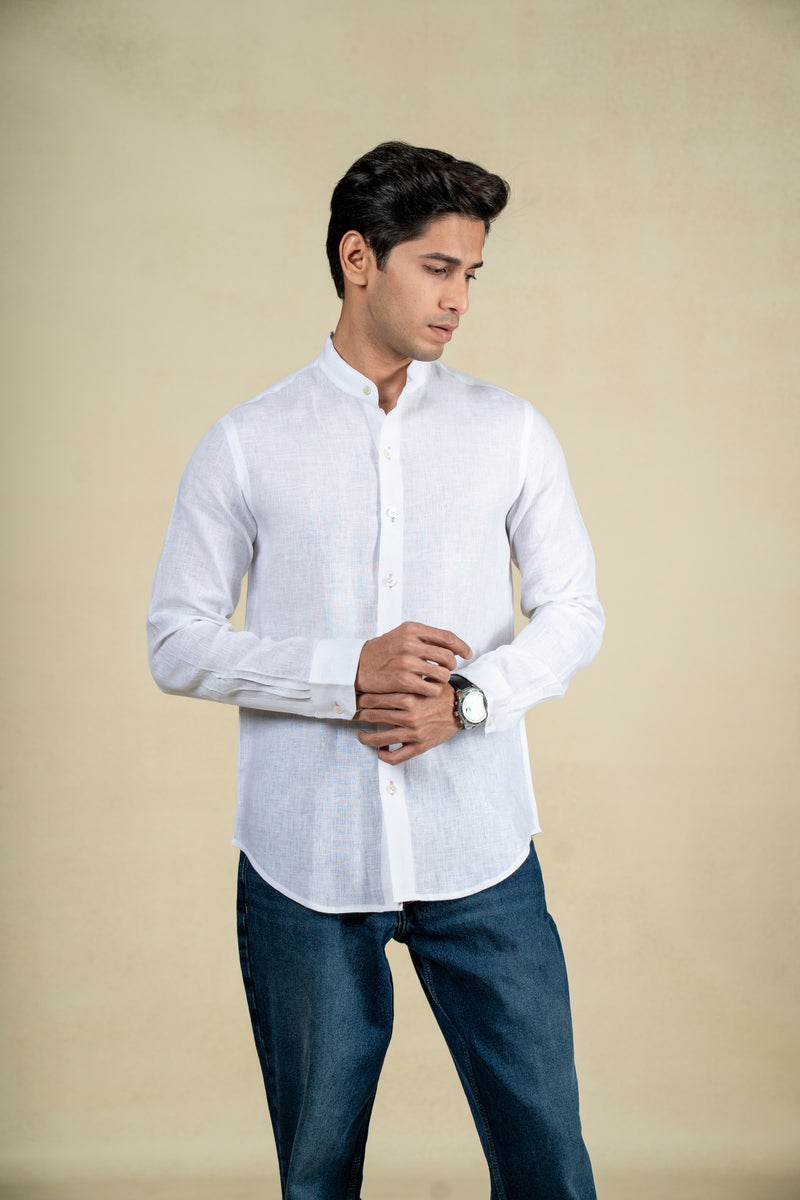 White Linen Shirt