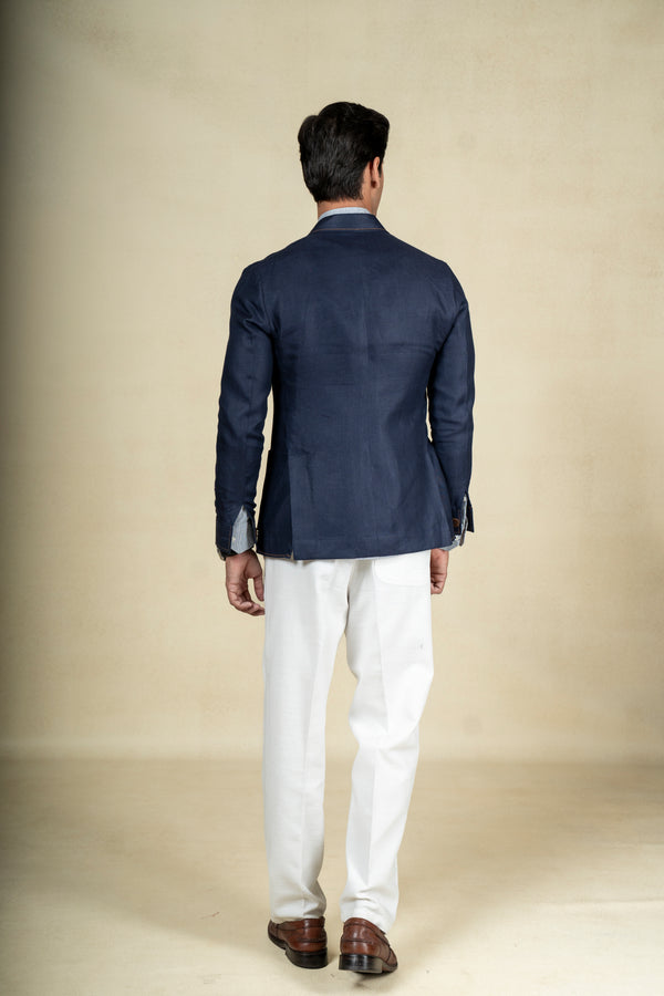 Blue Linen Jacket