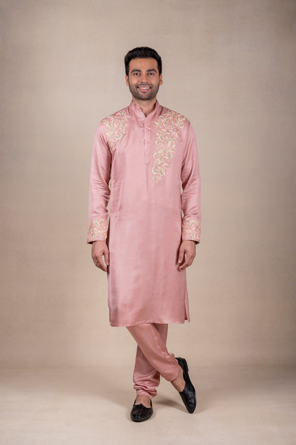 Peach Floral Kurta