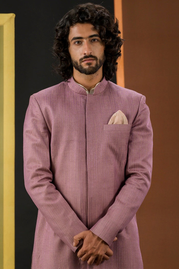 Dusky Pink Short Sherwani