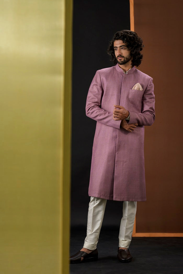 Dusky Pink Short Sherwani