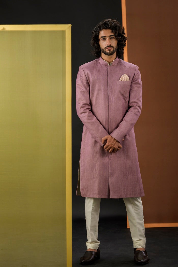 Dusky Pink Short Sherwani