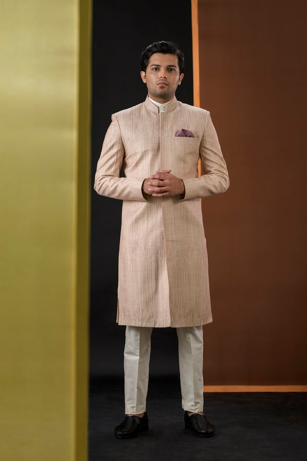 Offwhite Short Sherwani