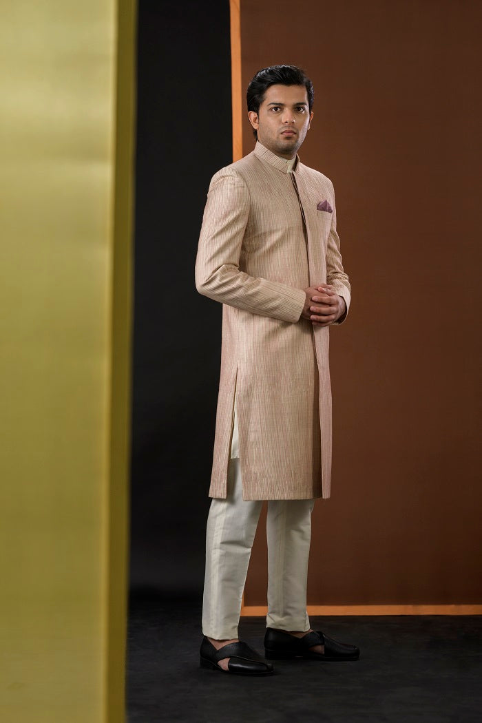 Offwhite Short Sherwani