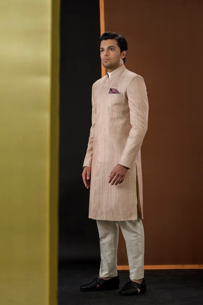 Offwhite Short Sherwani