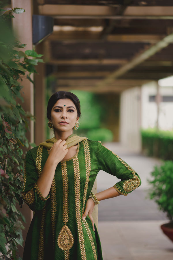Green Kalidaar Set