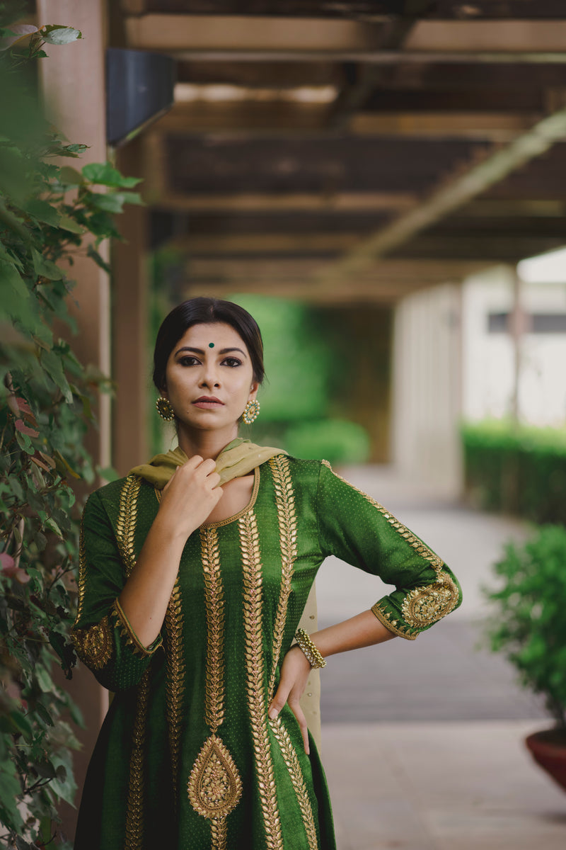 Green Kalidaar Set