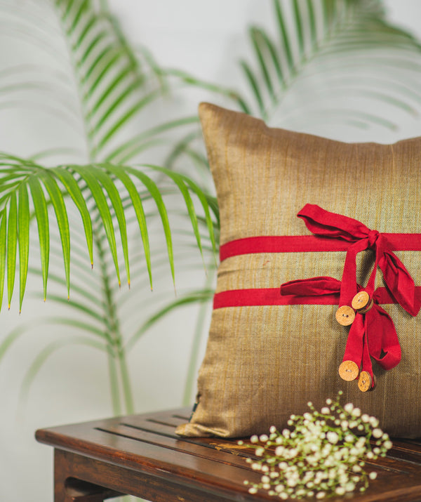 Brown Knot Cushion
