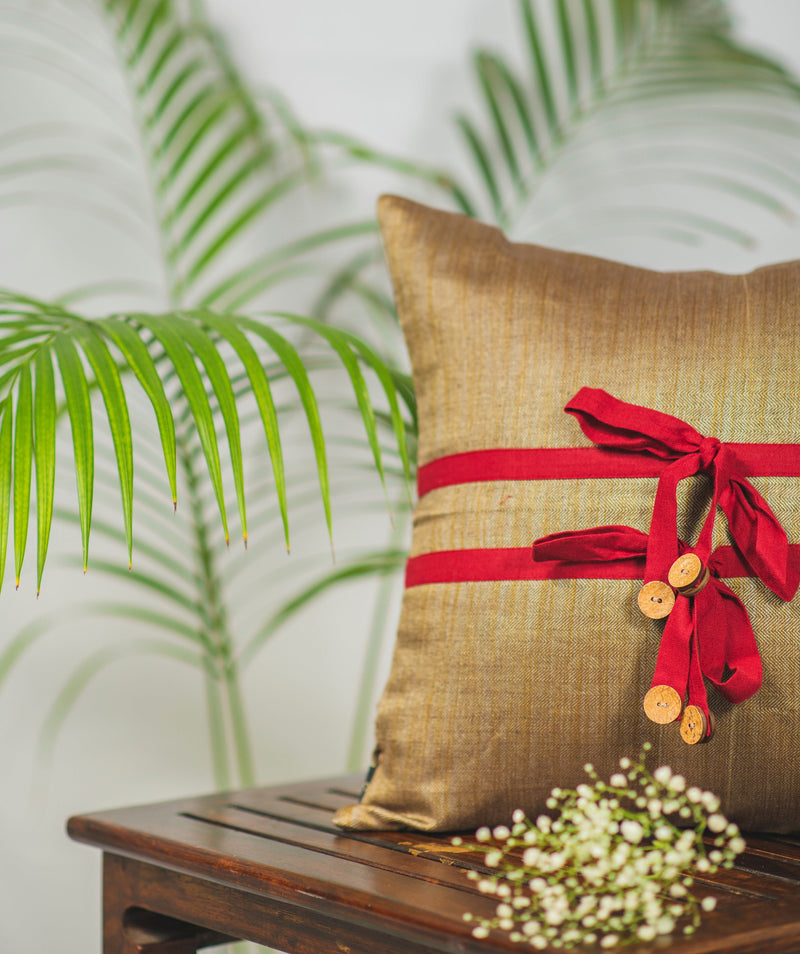 Brown Knot Cushion